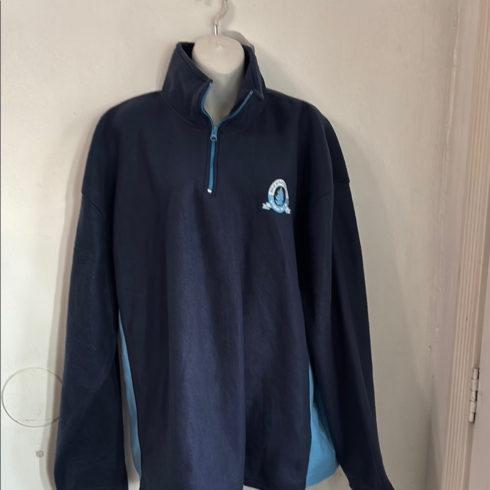 Men's Navy Blue Quarter-Zip Sweater